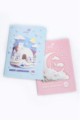 Картон білий, А4, 10 аркушів, 230 г/м2, односторонній